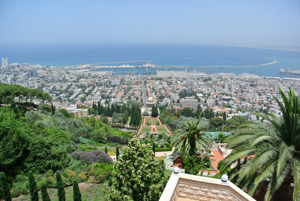 Bahái kertek, Haifa