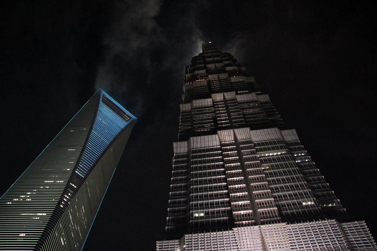 shanghai skyscrapers-1282325_1280