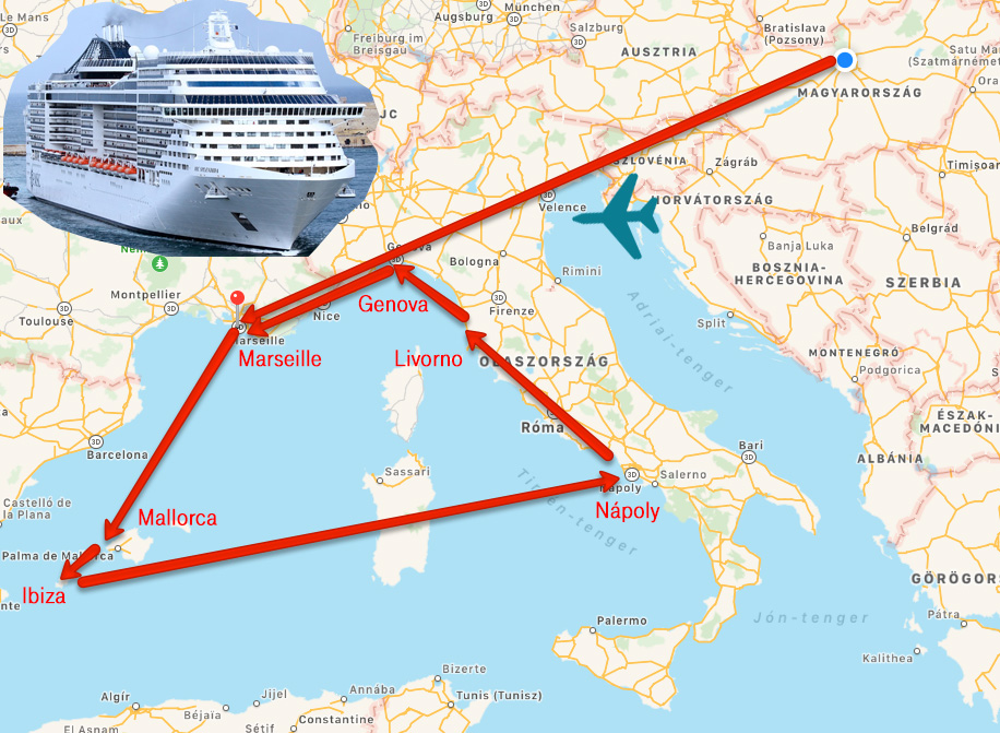 9 napos mediterrán hajóút 14 emeletes luxus óceánjáróval 162.600 Ft-ért!