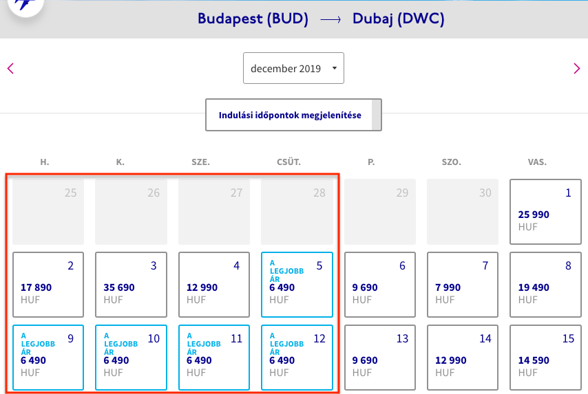 Budapest – Dubaj egyirányú repülőjegy 6.490 Ft!