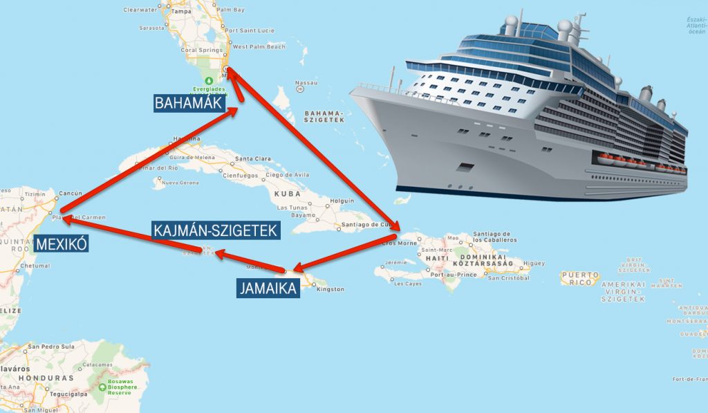 Álomutazás: 4 nap Miami + 8 nap Óceánjáró: Jamaika, Kajmán-szigetek, Mexikó, Bahamák!