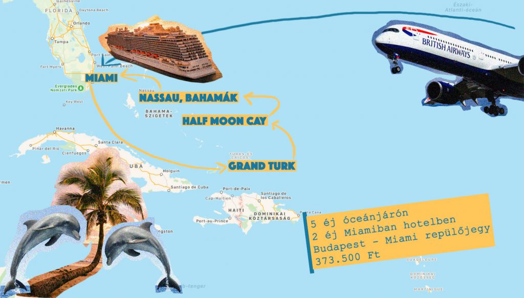 Egy hetes utazás Miamiba + óceánjárós utazás 373.500 Ft-ért! (Nassau, Half Moon Cay, Grand Turk)