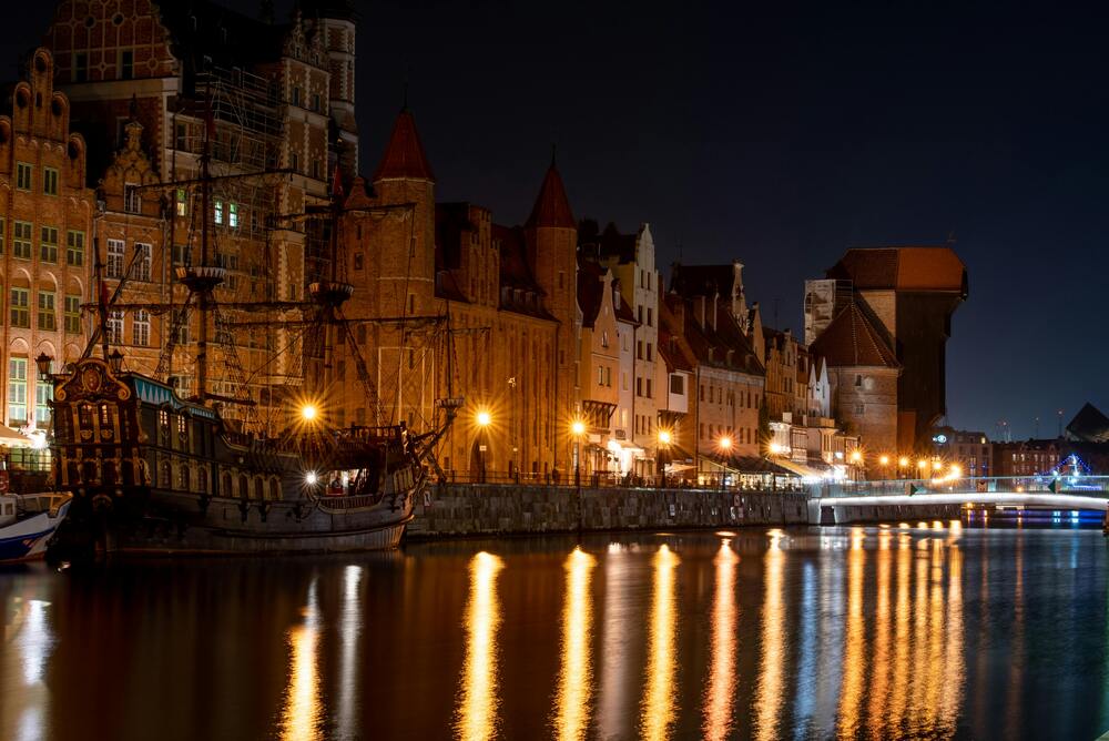 Gdansk és a középkori daru
