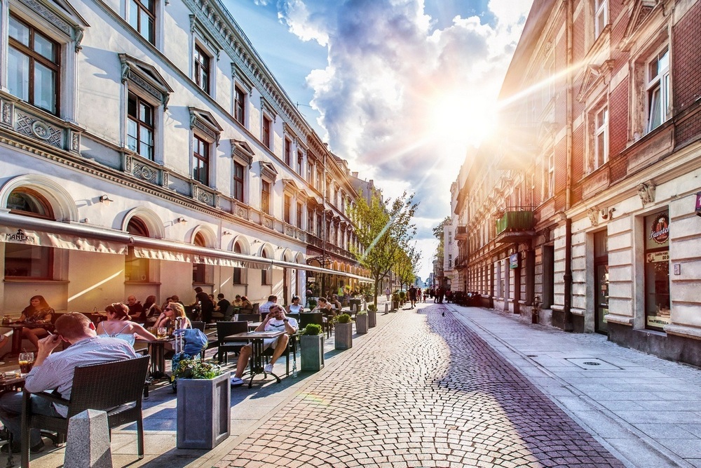 Piotrkowska utca, a leghosszabb lengyel sétálóutca