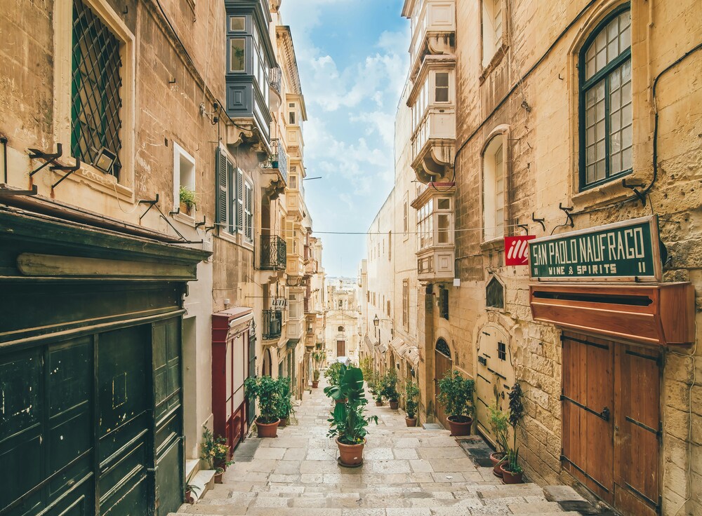 Szűk utcácska Máltán