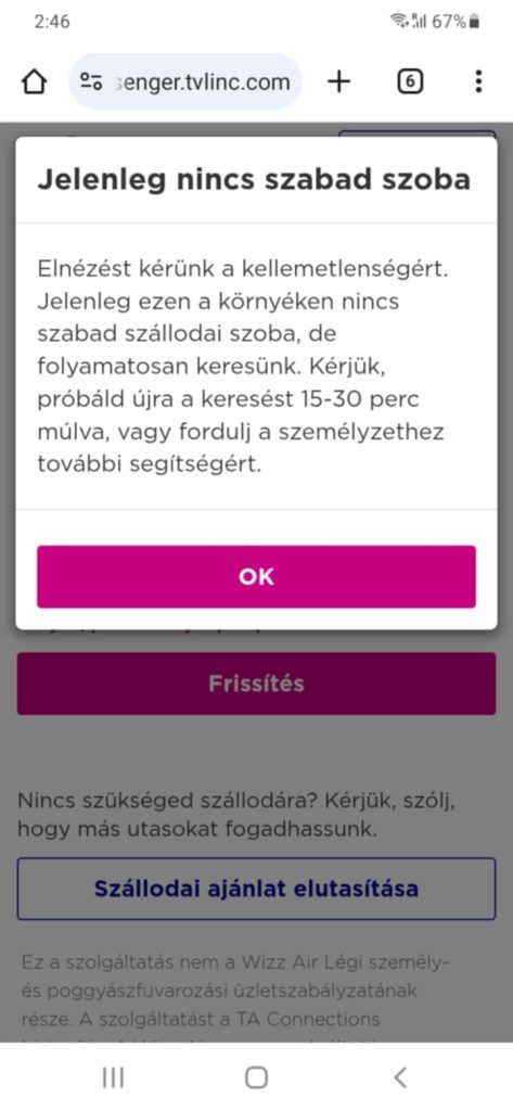 wizz air dubai késés