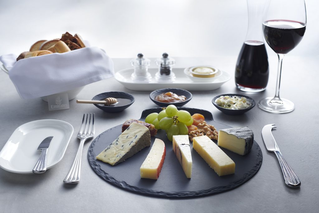 Emirates First Class gasztronómia