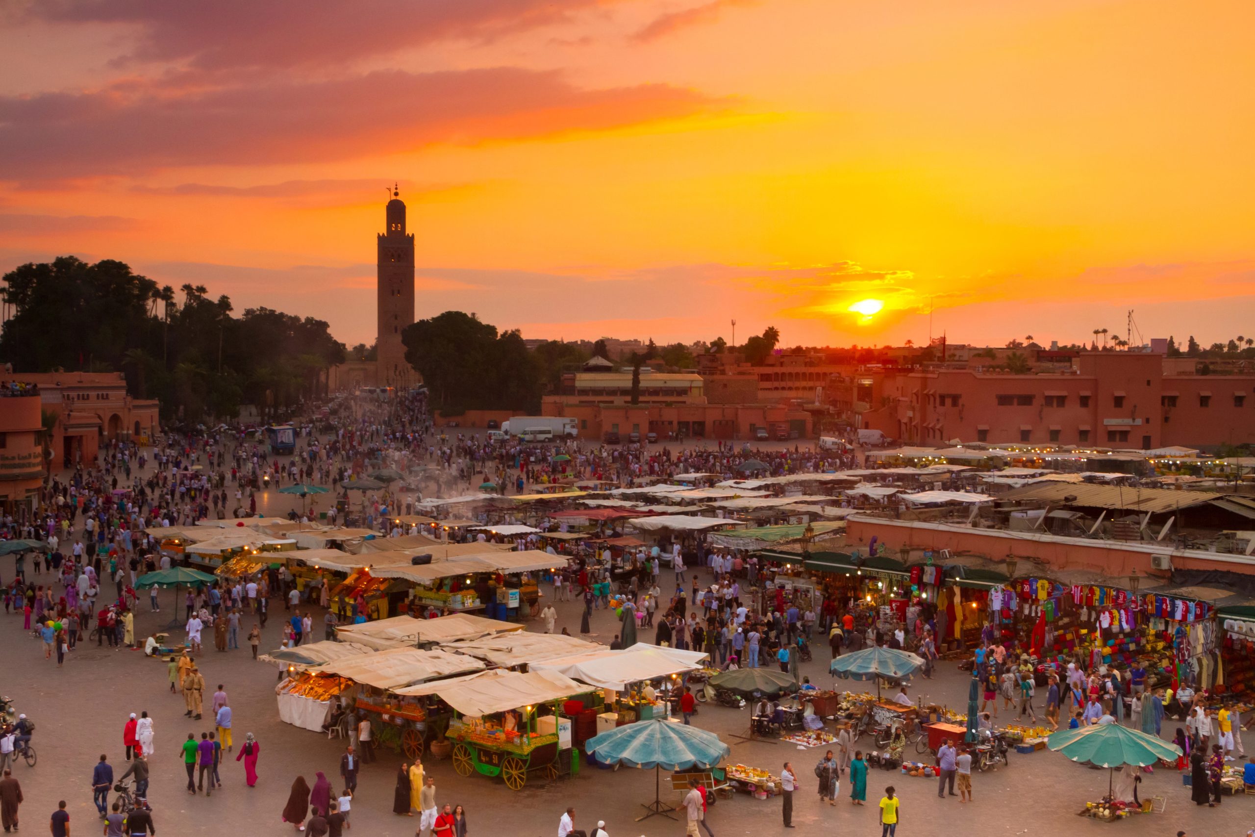 Marrakesh Djemaa El Fna tér