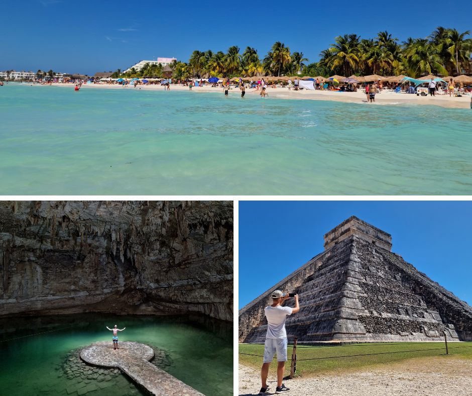 1. fotó: Cancún, Mexikó. 2. fotó: Cenote Suytun, Mexikó. 3. fotó: Chichén Itzá, Mexikó. Samsung Galaxy készülékkel készült.