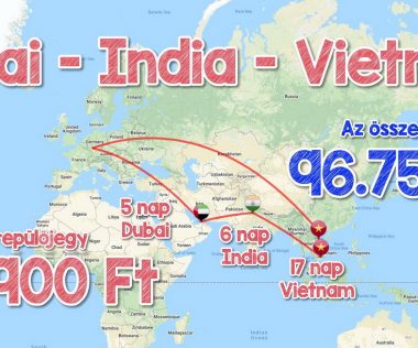 Dubaj, India, Vietnam körút Budapestről repjeggyekkel, szállásokkal 221.650 Ft