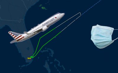 Egy utas nem vette fel a maszkját, visszafordult az American Airlines járata az óceán felett!