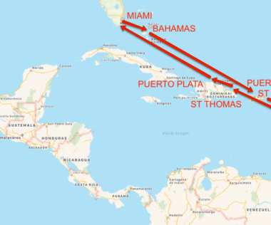 11 napos napos óceánjárós álomutazás Miamiból 6 sziget érintésével 559.700 Ft-ért! (Repülő, 1 éj Miami, 9 éj hajó)