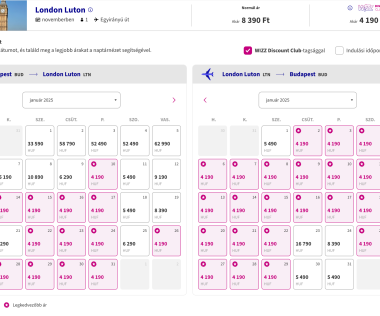 Halomban állnak a retúr repülőjegyek Londonba 8.380 Ft-ért!