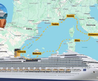 8 napos mediterrán hajóút teljes ellátással 287.000 Ft-ért 17 emeletes luxus óceánjárón!