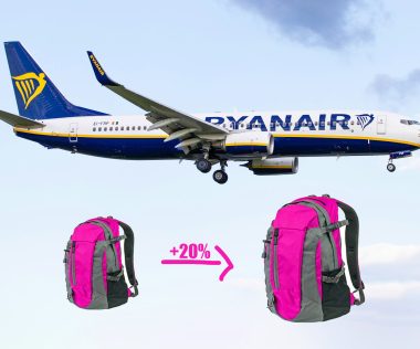Mától 20%-kal nagyobb kézipoggyászt vihetsz ingyen a Ryanairre