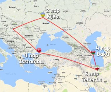 16 napos Kijev-Baku-Teherán-Isztambul túra repjeggyel, szállással